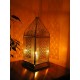 Antique Iron Sq Filigree Lantern